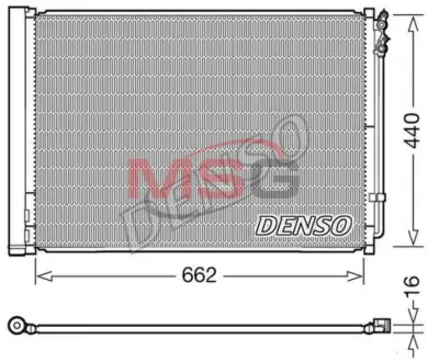 Конденсер кондиціонера DENSO DCN05032