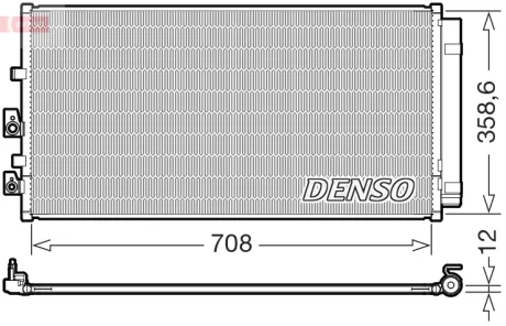Радиатор кондиционера DENSO DCN10062