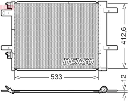 Радиатор кондиционера DENSO DCN21036