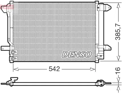 Радиатор кондиционера DENSO DCN32072