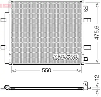Радиатор кондиционера DENSO DCN32073
