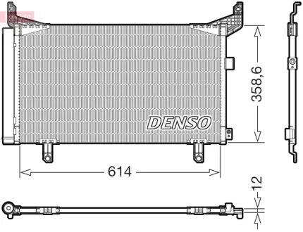 Радиатор кондиционера DENSO DCN36007
