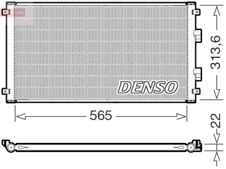 Радиатор кондиционера DENSO DCN46039