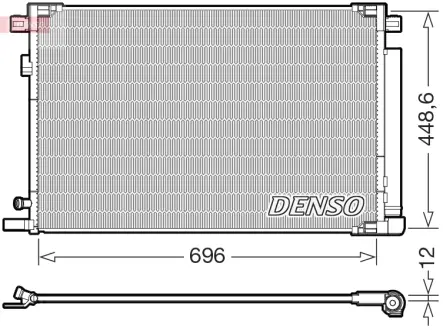 Радиатор кондиционера DENSO DCN50128