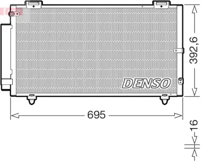 Радиатор кондиционера DENSO DCN50130