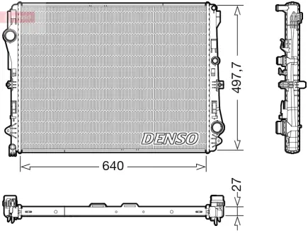 Радиатор охлаждения DENSO DRM17116