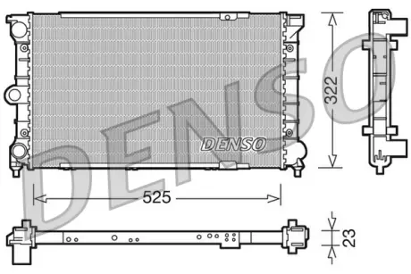 Радіатор охолодження DENSO DRM32031