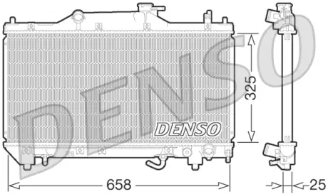 Радіатор охолодження DENSO DRM50067