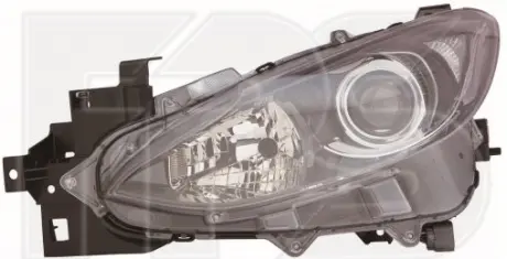 Фара головного света EL правая сторона H11+H15 Mazda3 13-18 DEPO FP 4424R2-E