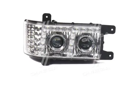 Фара блок КАМАЗ-6520. 6511. 4308 LED з ДХВ ліва н.зр. ДК DK 3113775LED