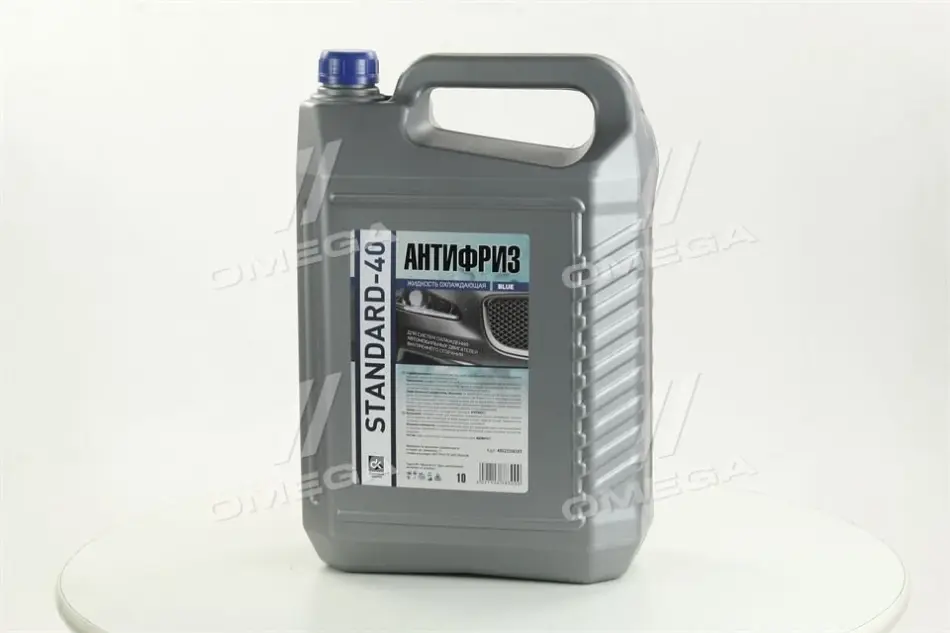 жидкость охлаждающая, антифриз, standard-40, синий, -40, готовый, 10л DK 48021106383 - фото 1