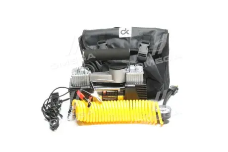 Компресор. 12V. 10Атм. 60л-хв. 2 -х поршневий. клеми. шланг 5м. ДК DK DK31112
