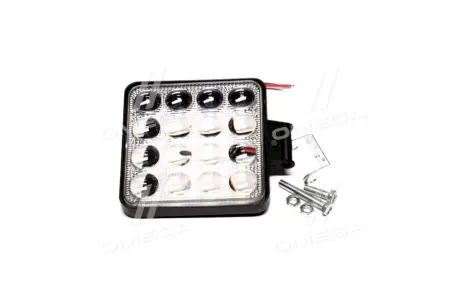 Фара LED квадратна 48W 6000K (16 діодів) (10.5см х 10.5см х 1.5см) 3D лінза ДК DK DK3721