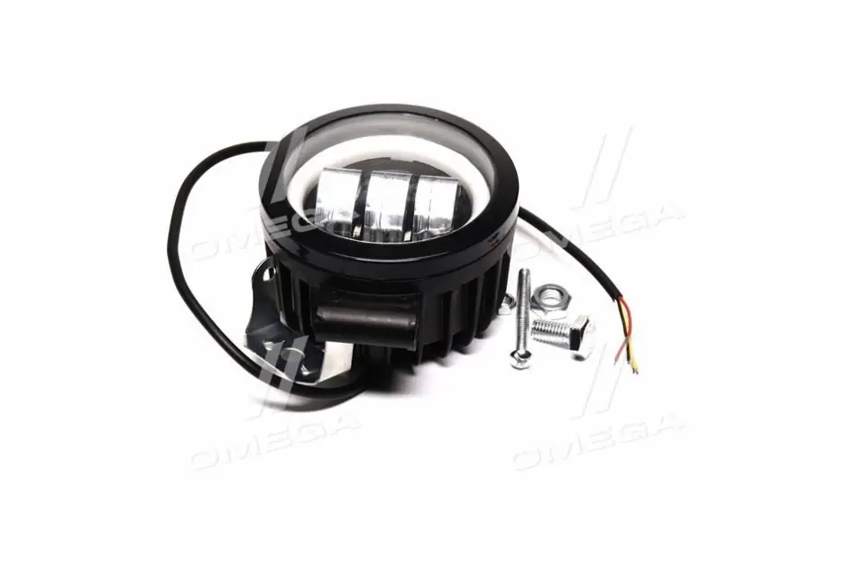 Фара LED СТГ круглая 30W (+ LED кольцо) <ДК> DK DK3730 (фото 1)