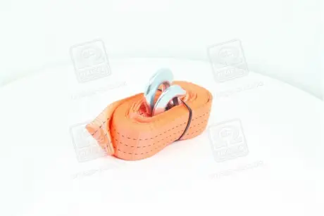Трос буксирувальний 3т. 50мм. 4.5 м. С-гак. Polyester. помаранчевий. ДК DK DK46-PE345