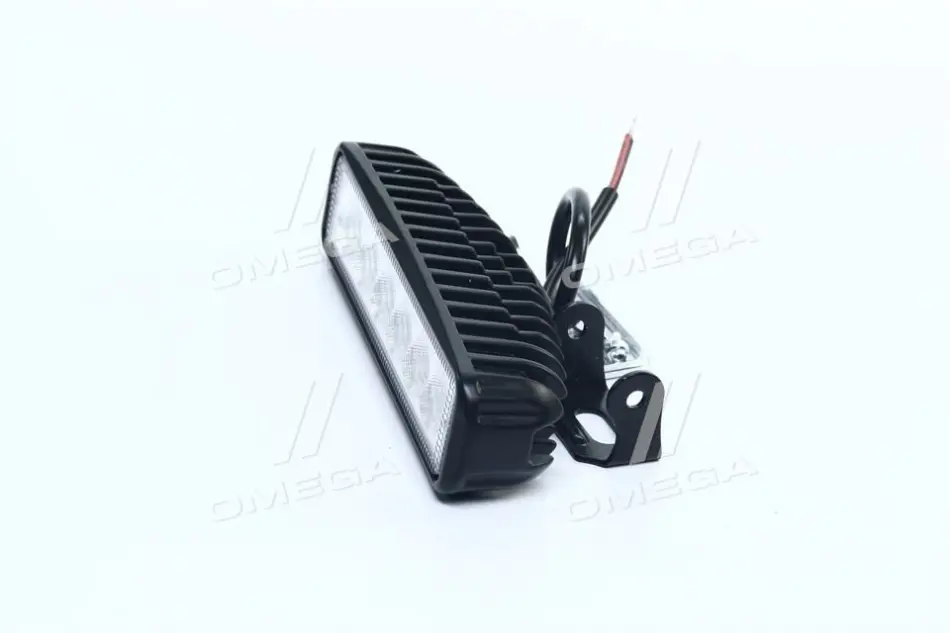 Фара LED прямоугольная 18W, 6 ламп, 159,8*54,2мм, широкий луч <ДК> DK DK B2-18W-A FL (фото 1)