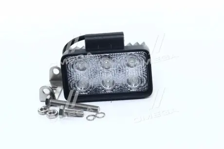 Фара LED прямокутна 18W. 6 ламп. 110 - 65 мм. вузький промінь ДК DK DK B2- 18W-B SL