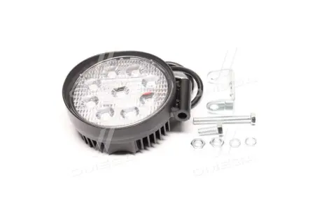 Фара LED кругла 27W, 9 ламп, 110 * 128мм, широкий промінь DK DKB227WAFL
