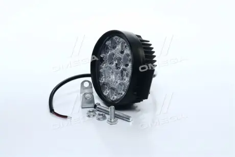 Фара LED круглая 42W, 14 ламп, 116*137,5мм, узкий луч <ДК> DK DK B2-42W-B SL