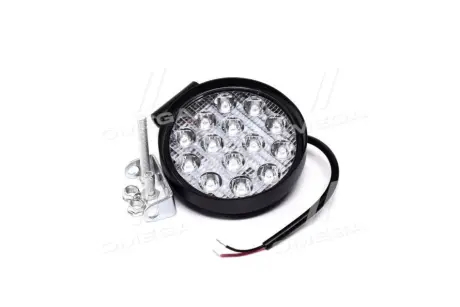 Фара LED додаткова 5D 12/24V/42W, 14 діодів (кругла) 116х137,5мм СТАНДАРТ <ДК> DK DKB242WSTD