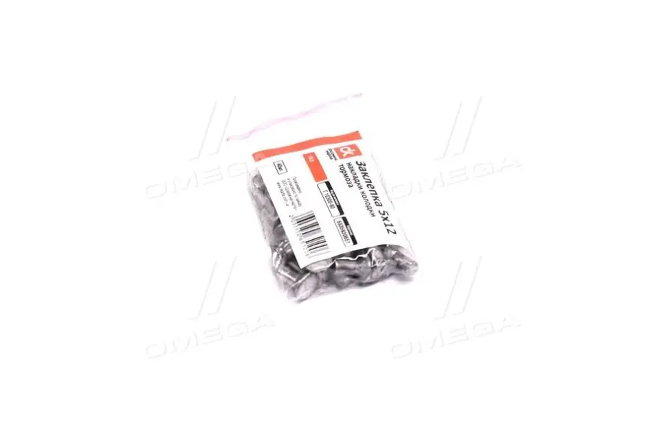Заклепка 5х12 накладки колодки гальма Газель (40шт) <ДК> DK Г1030080025Х12 (фото 1)