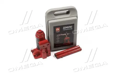 Домкрат бутилочний. 2т пластик. червоний H=150-280 ДК DK JNS02PVC
