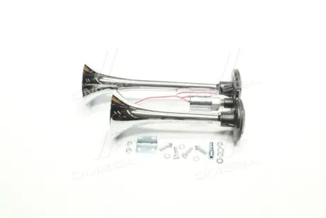 Сигнал дудка 2шт хром 230/295мм 24V <ДК> DK SL1008C