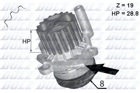 Насос водяний (вир-во Dolz) DOLZ A224
