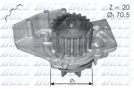Насос водяний (вир-во Dolz) DOLZ C120
