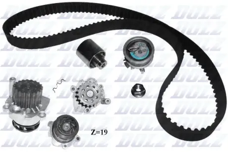 Водяний насос Caddy 04-/T5/Golf V 03-/Passat/Jetta 05- 1.9TDI DOLZ KD033