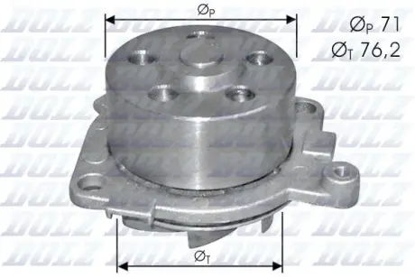 FIAT помпа води Alfa, Bravo,Brava 1.8 16V 95- DOLZ S210