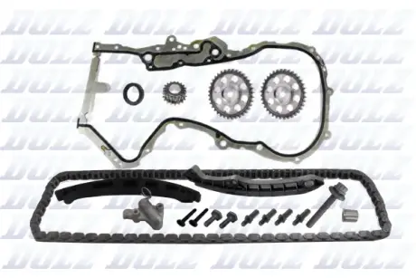 Комплект ланцюга ГРМ VAG 1.4/1,6 FSI з шестернями (вир-во) DOLZ SKCA008F