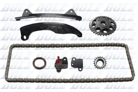 Комплект ланцюга ГРМ з шестернями TOYOTA/PSA 1,0 1KR-FE (вир-во) DOLZ SKCC050F