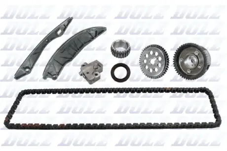 Комплект ланцюга ГРМ з ваносною шестернею HYUNDAI 1,4/1,6 G4FA/G4FC (вир-во) DOLZ SKCH015V