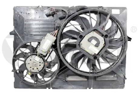 Вентилятор радіатора в зборі Audi Q7/VW Touareg (02-15) VIKA DPA 11211894501
