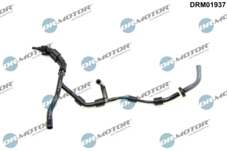 Шланг гумовий,комбінований, з фітингами DR MOTOR AUTOMOTIVE DRM01937