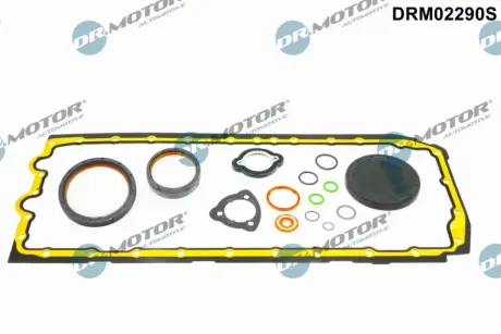 Комплект прокладок з різних матеріалів DR MOTOR AUTOMOTIVE DRM02290S