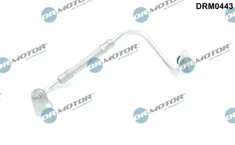 Трубка турбокомпрессора ДВЗ (чорний метал) DR MOTOR AUTOMOTIVE DRM0443