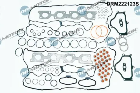 Комплект прокладок з різних матеріалів DR MOTOR AUTOMOTIVE DRM222123S