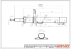 DP1610.10.0035 Drive+ Амортизатор (передній) VW Polo/Skoda Fabia 99-/Roomster 06- (Газ) DRIVE+ DP1610100035 (фото 1)