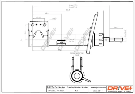 DP1610.10.0124 Drive+ Амортизатор (передній) C4PICASSO/GRAND PICASSO-BERLINGO-PARTNER DRIVE+ DP1610100124