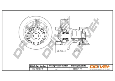 DP2310.10.011 Drive+ Насос охолоджуючої рідини DRIVE+ DP231010011