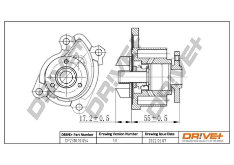 DP2310.10.054 Drive+ Насос охолоджуючої рідини DRIVE+ DP231010054