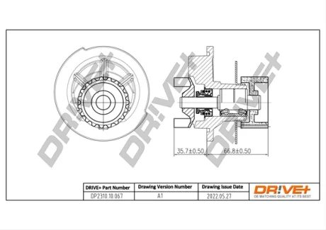 DP2310.10.067 Drive+ Насос охолоджуючої рідини DRIVE+ DP231010067