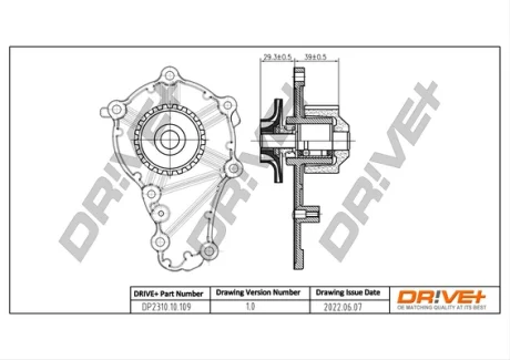 DP2310.10.109 Drive+ Насос охолоджуючої рідини DRIVE+ DP231010109