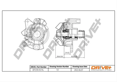 DP2310.10.114 Drive+ Насос охолоджуючої рідини DRIVE+ DP231010114