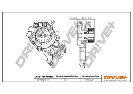 DP2310.10.115 Drive+ Насос охолоджуючої рідини DRIVE+ DP231010115