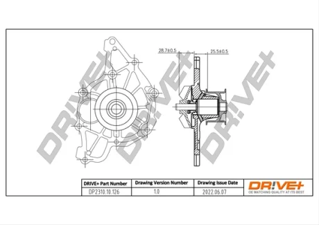DP2310.10.126 Drive+ Насос охолоджуючої рідини DRIVE+ DP231010126