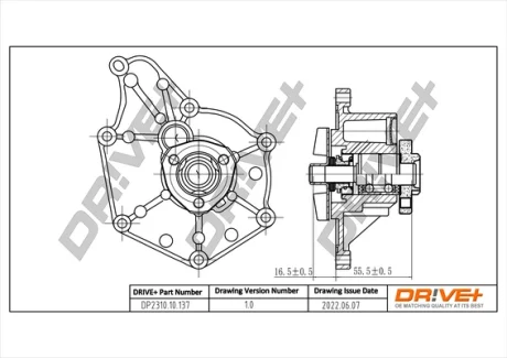 DP2310.10.137 Drive+ Насос охолоджуючої рідини DRIVE+ DP231010137