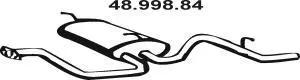 Глушитель осн. алюм. для а/м Daewoo Matiz (98-) EBERSPACHER 4899884